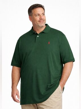 Polo Ralph Lauren Mens Polo Shirt Green Big & Tall 2XLT NWT Short Sleeve